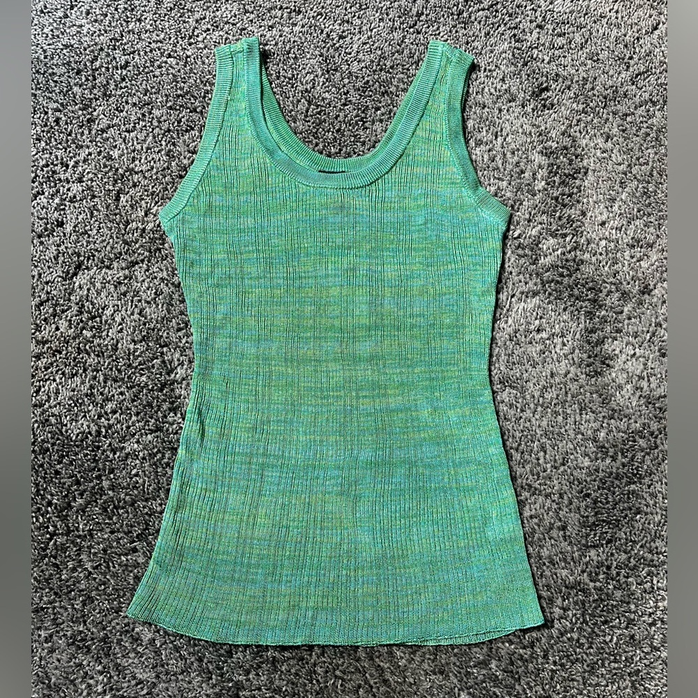 INC Green Slinky Tank Top Women’s Size Medium NWT